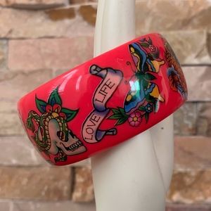 Fun ED Hardy Tattoo Bangle Bracelet Enj